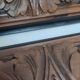 Pair of oils on cardboard with carved wooden frame. Spain 1950s.
