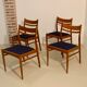 Lot de 4 chaises vintage scandinaves en chêne année 60  Ref. Marcel.