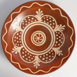 Brown & Cream White Stoneware Bowl by Andersson & Johansson, Höganäs, 1920s