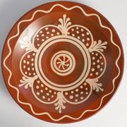 Brown & Cream White Stoneware Bowl by Andersson & Johansson, Höganäs, 1920s