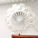 Vintage 60s rustic 4-light  wooden chandelier