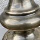 Large vintage patinated metal lamp from the 1970s.