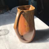 Enamelled stoneware pourer signed Denbac