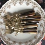 Golden vintage forks