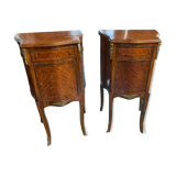 Pair of inlaid bedsides