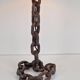 Brutalist Chain Table Lamp attributed to Franz West, 1980s