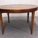 Scandinavian extendable round table in rosewood, 60s-70s
