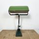 Lampe de banque vintage en émail vert, années 1950