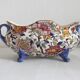 Bernard planter with handles, Peonies, Gien earthenware