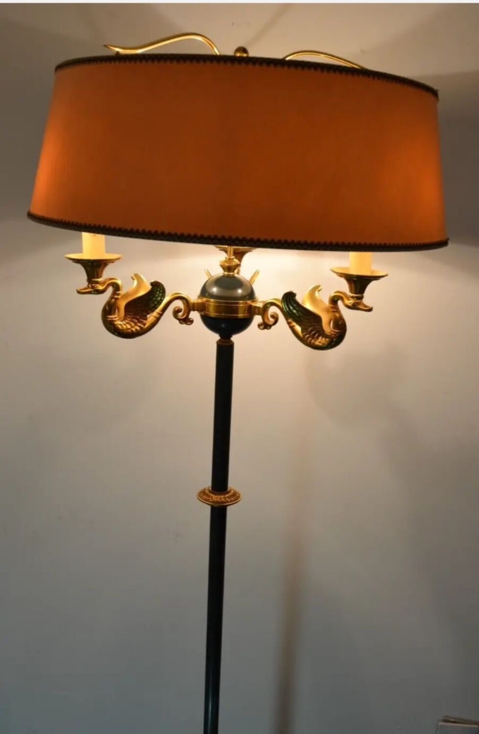 Floor lamp petitot empire style