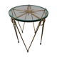 Art deco pedestal table wrought iron