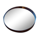 Syla round cap mirror from the 70s in smoked amber plexi