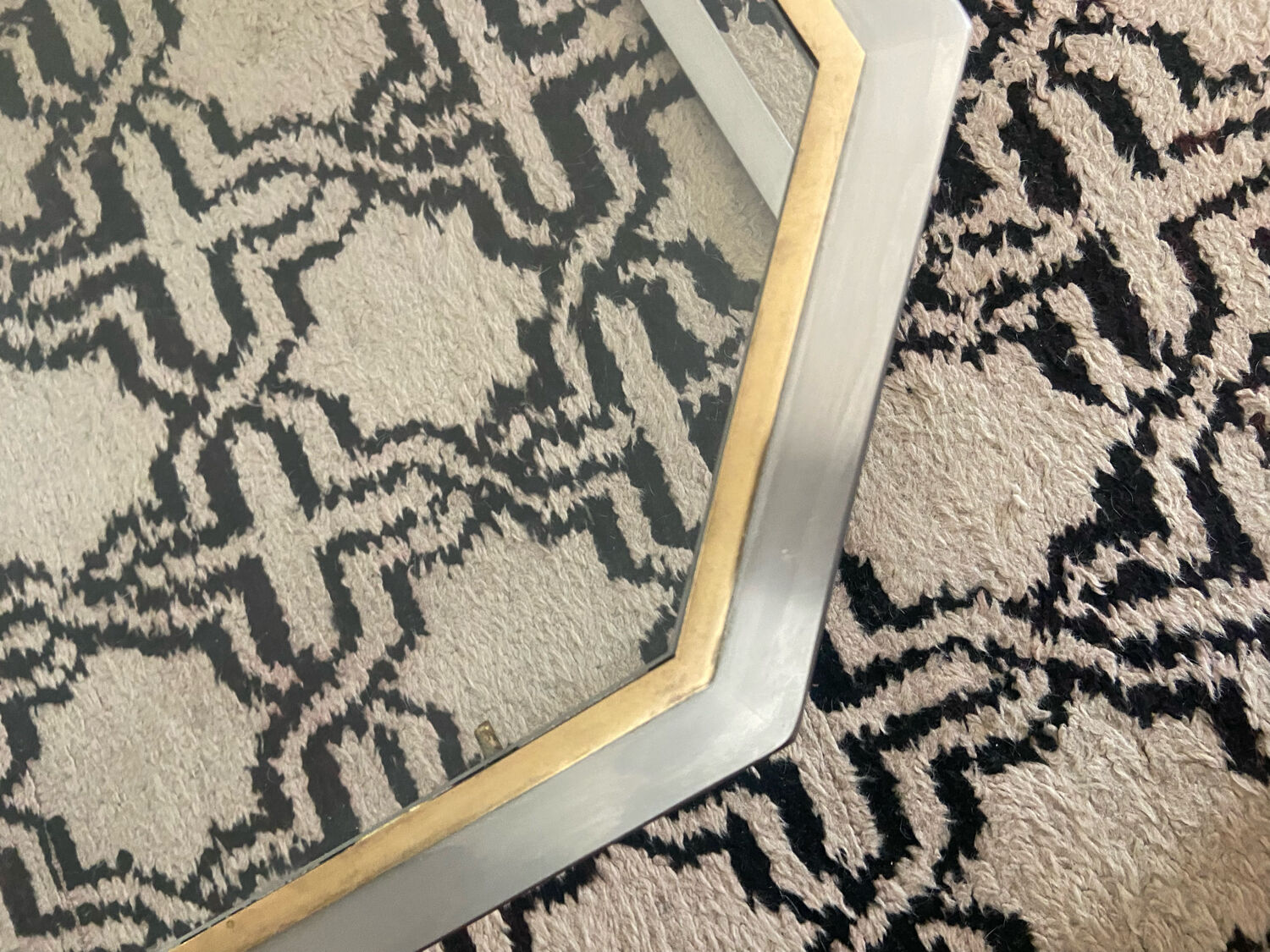 Octagonal coffee table 70s