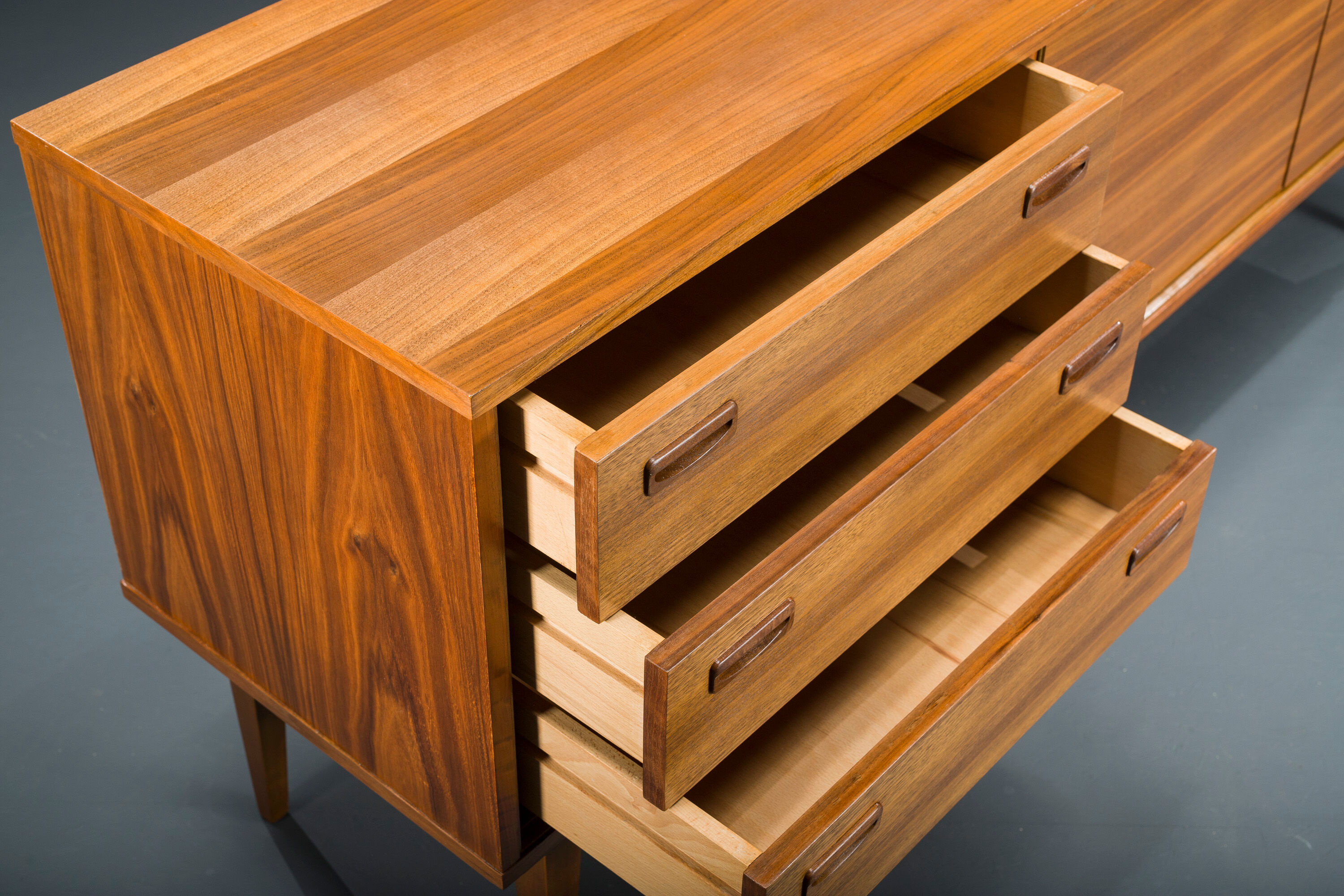 Vintage Walnut Sideboard, 1960s