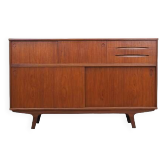 Buffet haut en teck, design danois, années 1960