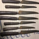 Lot de 39 couteaux anciens années 40