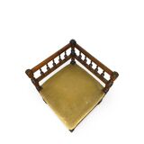 2 chaises et 1 chaise de coin italiennes, années 1950