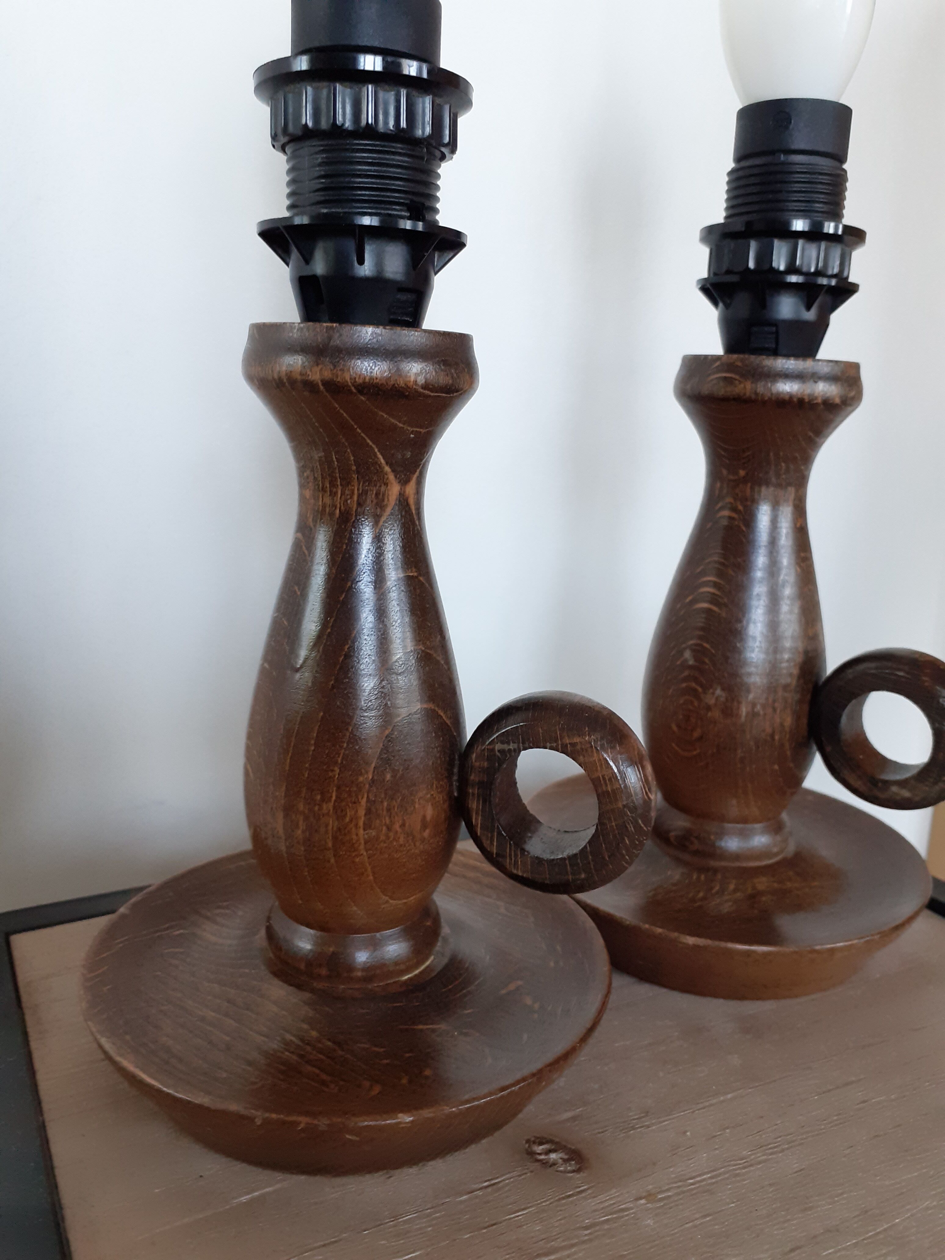 Pair of bedside lamps