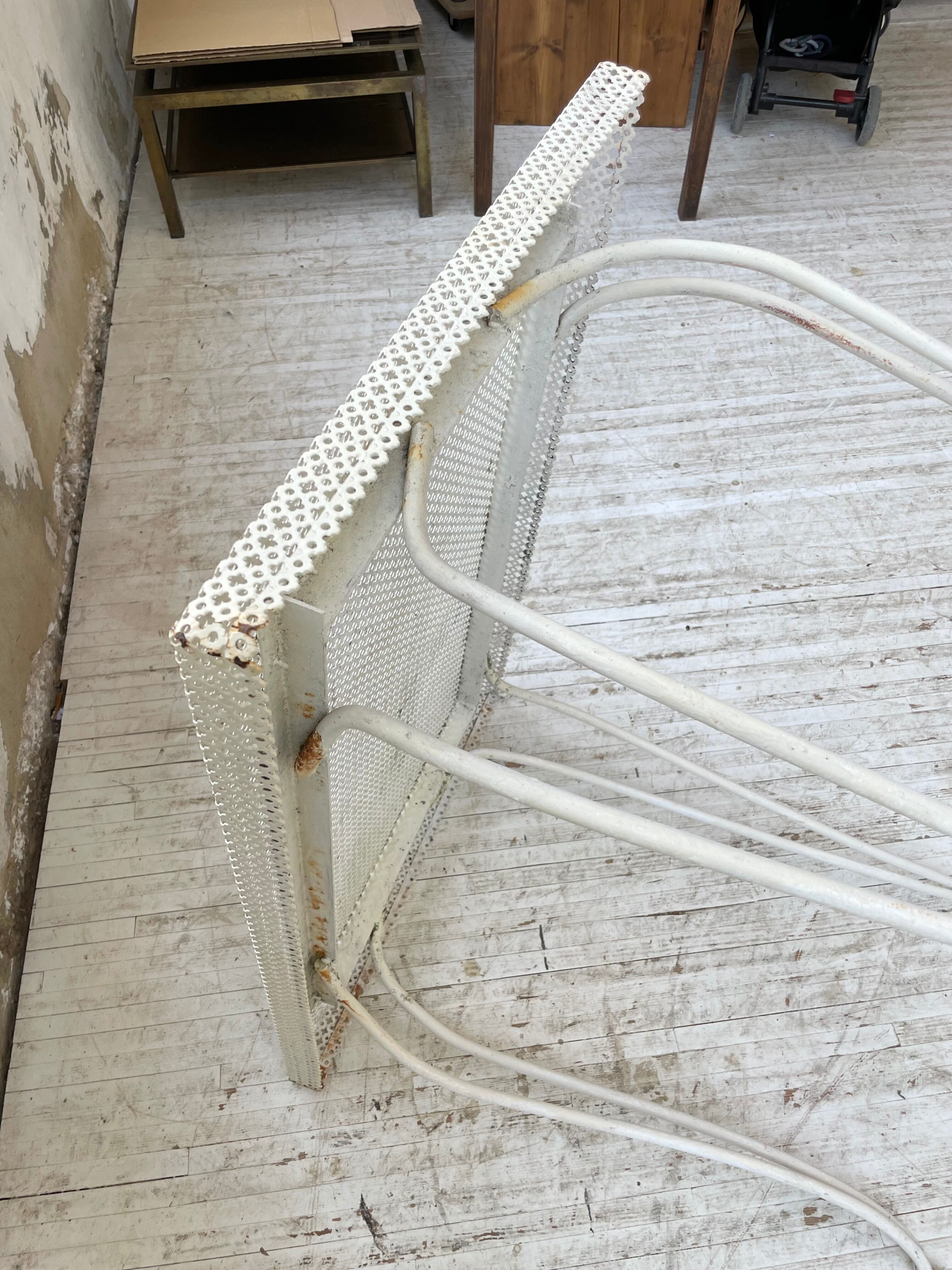 Perforated garden dining table