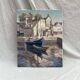 Tableau signé Huile sur toile « Ville Honfleur,Normandie » dimension : hauteur -50cm- Largeur -40cm-