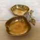 Double brass apple tray
