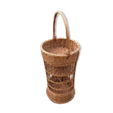 Rattan cylinder basket