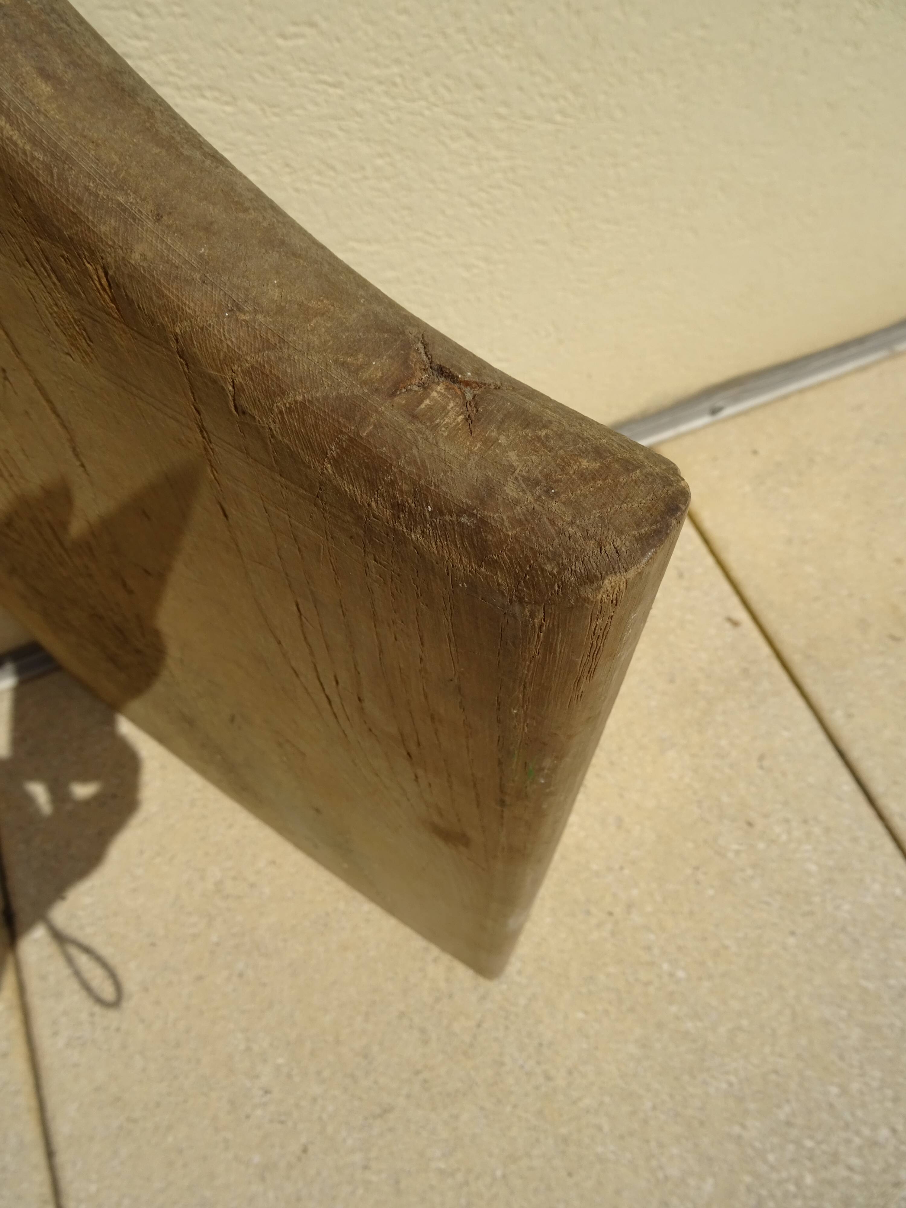 Old large cutting board 59 x 33 cm 3 kg