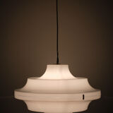 White Acrylic Ceiling Lamp Yki Nummi Style 1970s Italy
