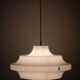 White Acrylic Ceiling Lamp Yki Nummi Style 1970s Italy
