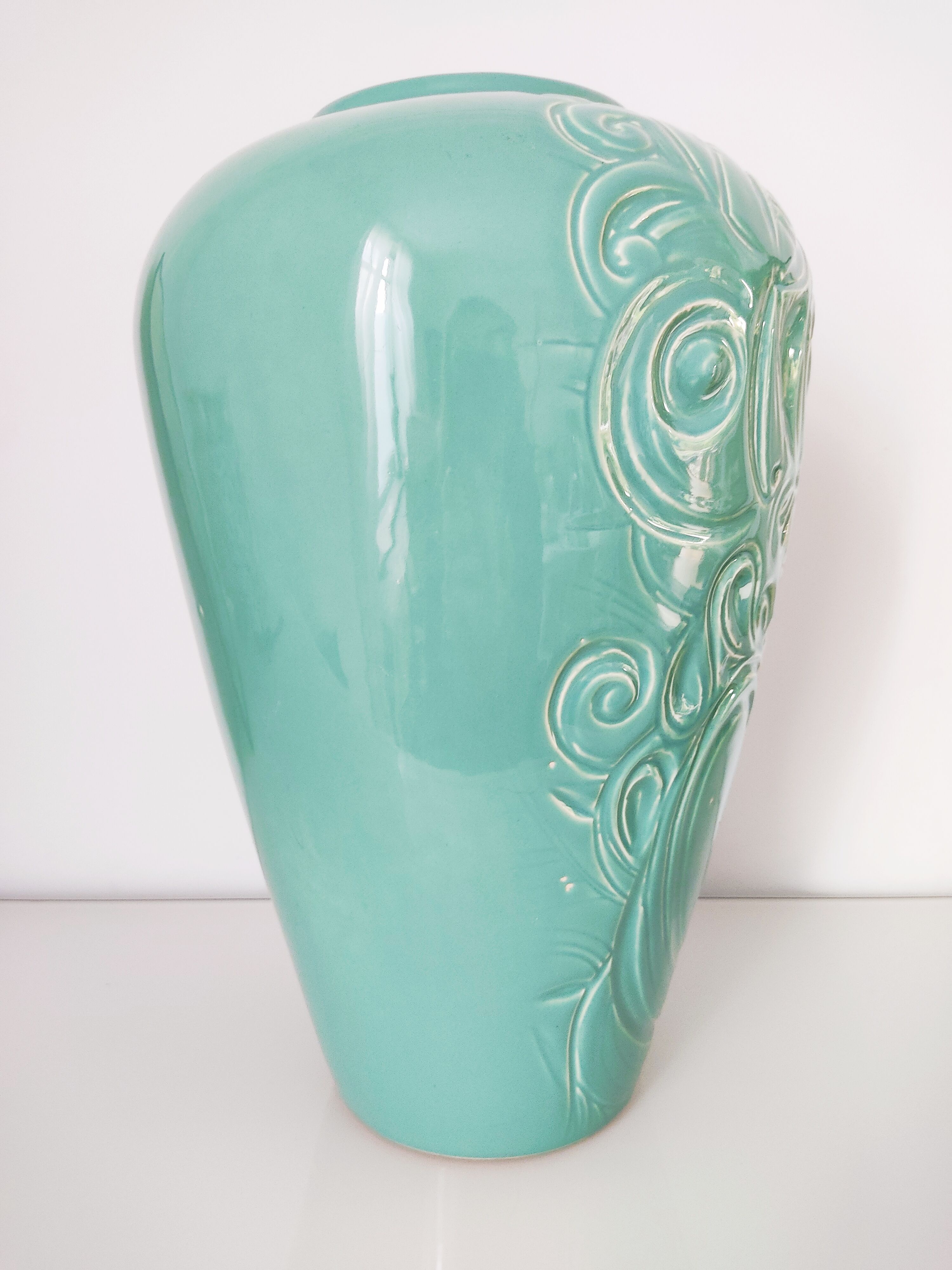 Vase Secla turquoise céramique portugaise
