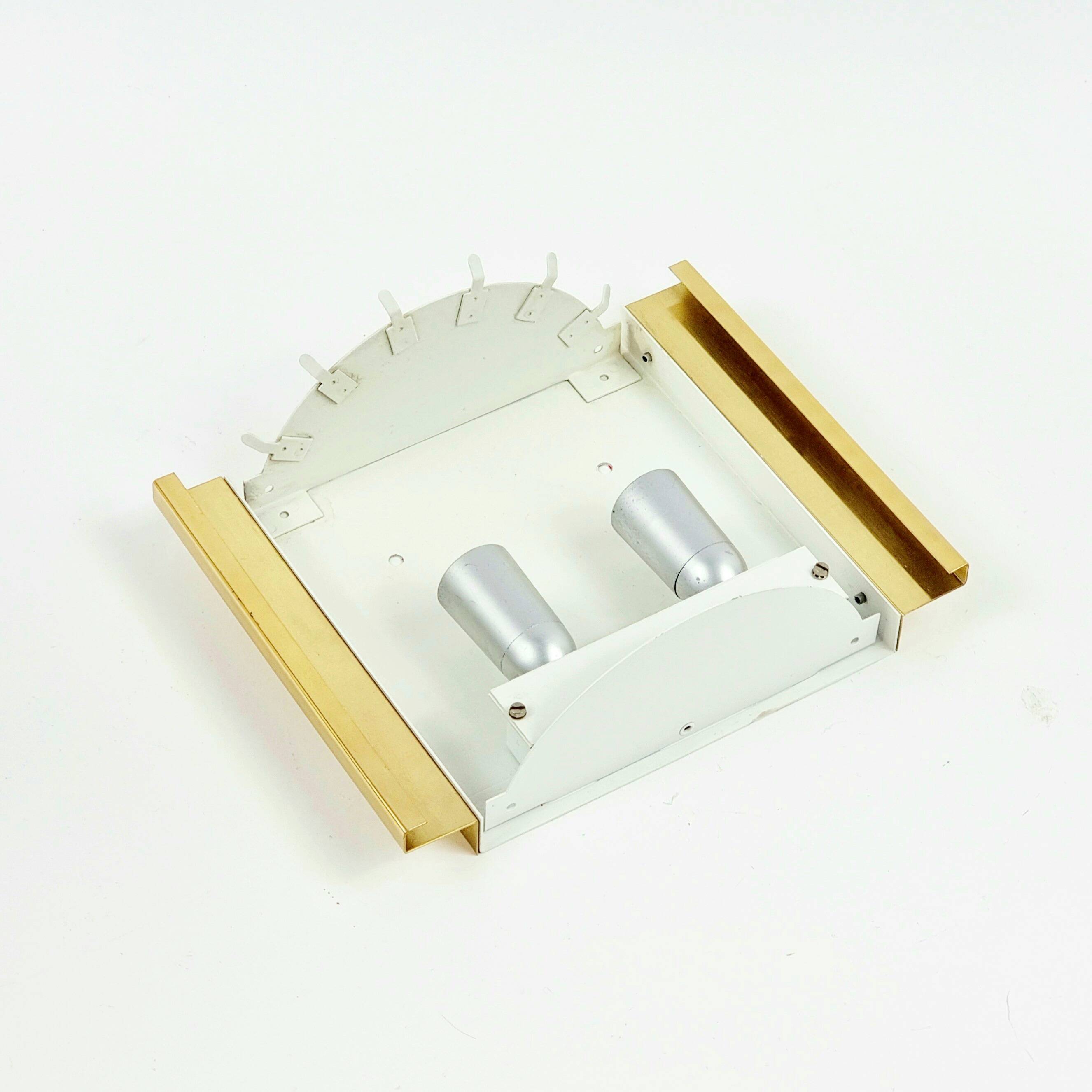 Pair of Mid-Century Modern Murano Ice Glass Wall Lights from Doria, 1960s