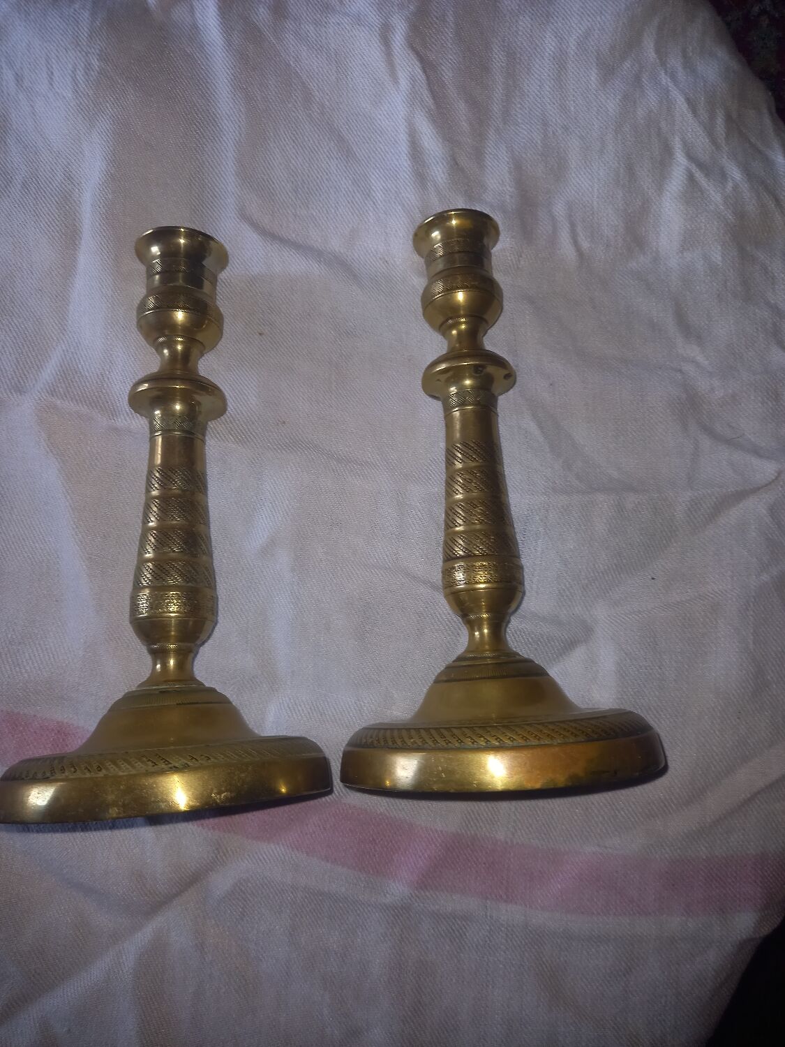 Pair of antique candlesticks