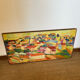 Contemporary painting cubist landscape on canvas
