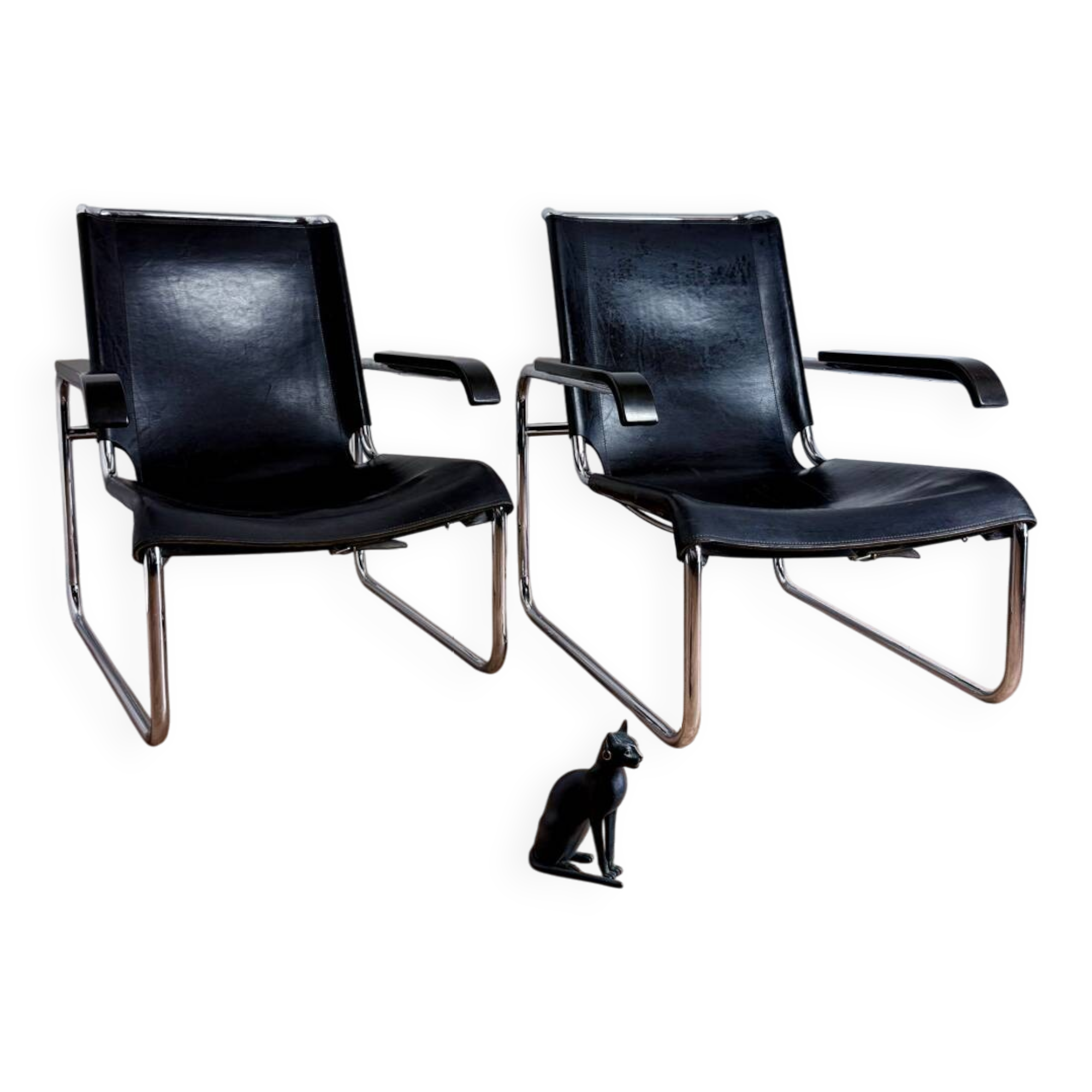 Pair of Thonet B35 armchairs - Marcel Breuer Bauhaus edition - vintage