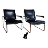 Paire de fauteuils Thonet B35 - Marcel Breuer édition Bauhaus-vintage-