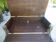 Low cabinet with two doors, a large drawer and its top which lifts up in solid wood