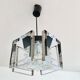 Suspension verre et chrome 1970