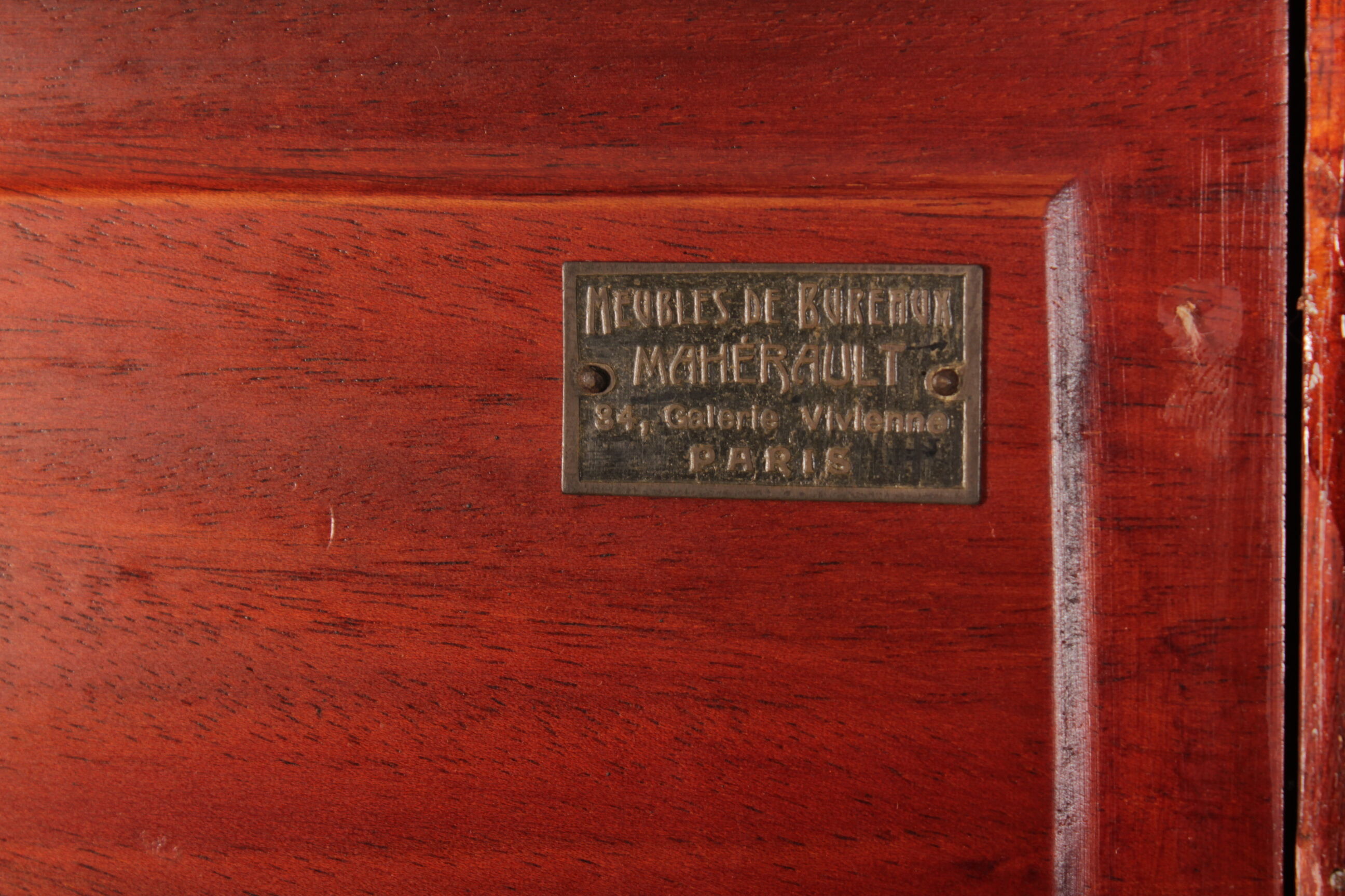 French Mahogany Lockers / Filing Cabinet
