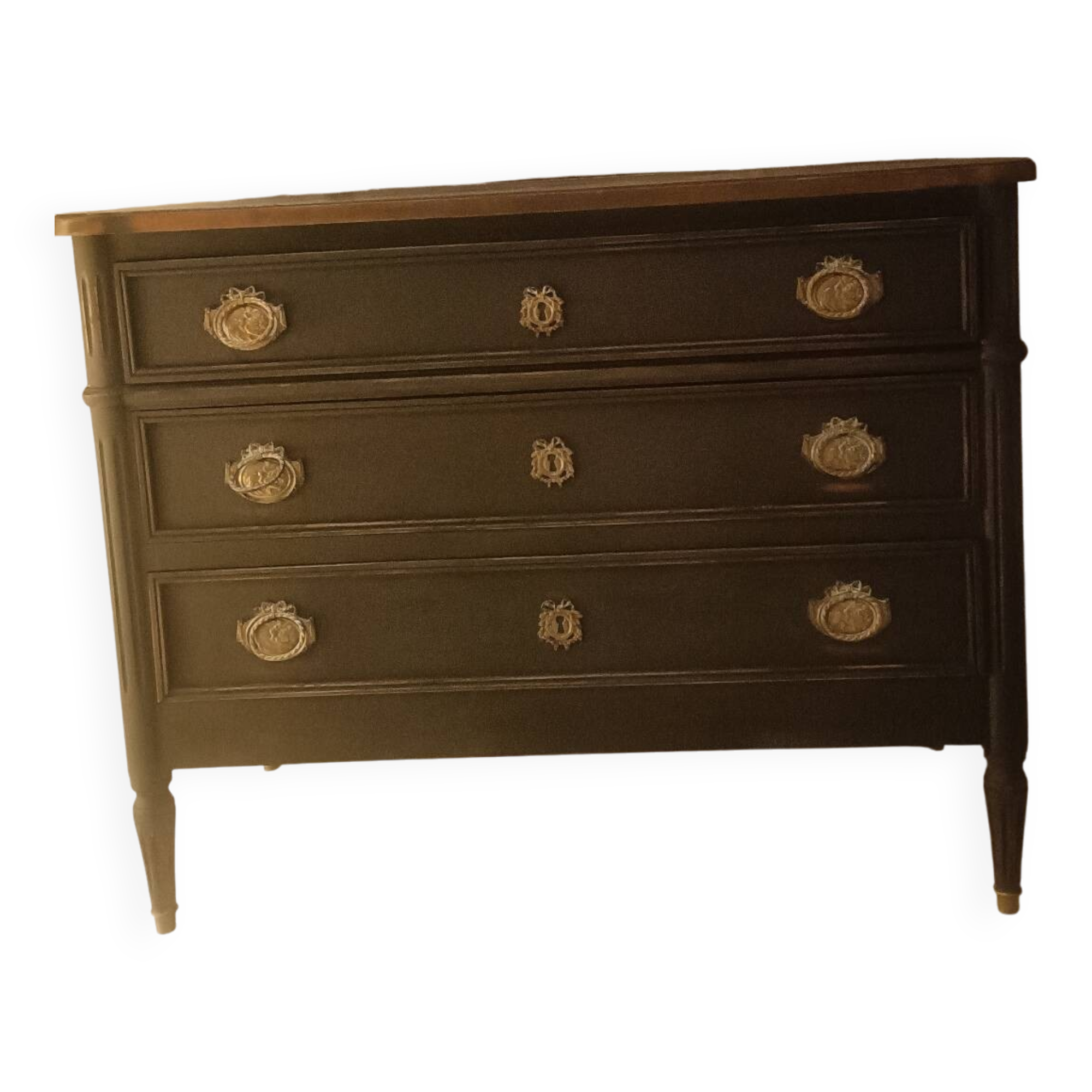 Commode style louis 16 noire