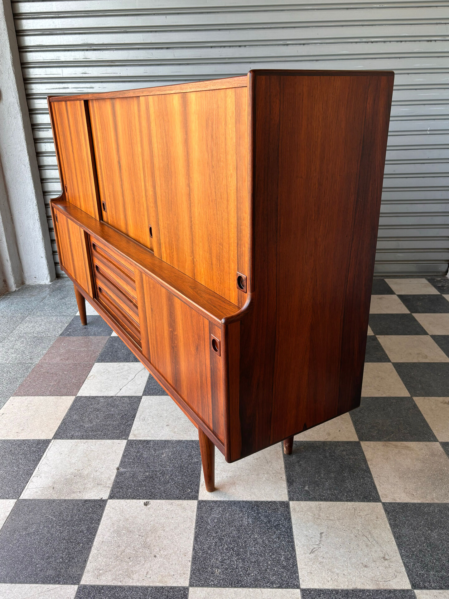 Buffet enfilade haute en palissandre