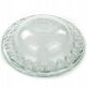 Minimalist pressed glass platter, Japan, 1990s