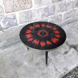 Table basse vintage pieds fuseaux