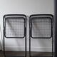 Paire de chaises pliantes metalliques