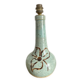 Pied de lampe en céramique artisanale signée