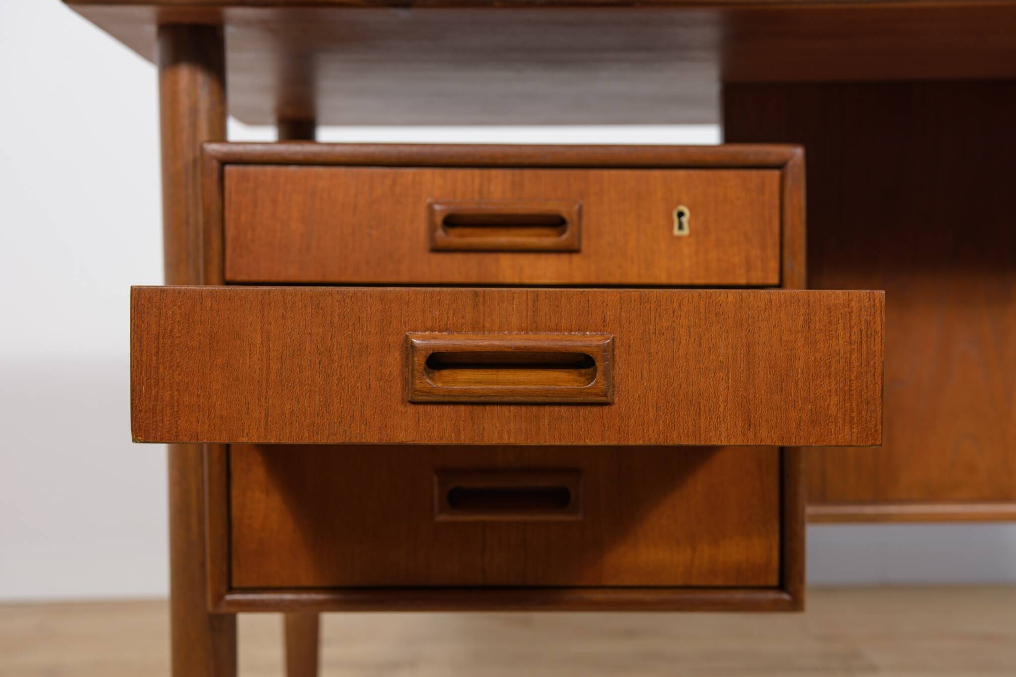 Mid-Century Freestanding Teak Desk by Arne Vodder for Sibast, 1960s