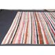 Vintage Turkish Oushak Handmade Cotton Pink Wool Kilim Runner Rug 136x291