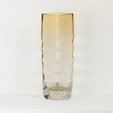 Amber glass vase