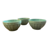 Set of three earthenware bowls