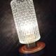 Teak and glass Scandinavian nightlight
