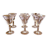 Vintage bistro glasses known as "deceivers" or "thieves" (set of 6)